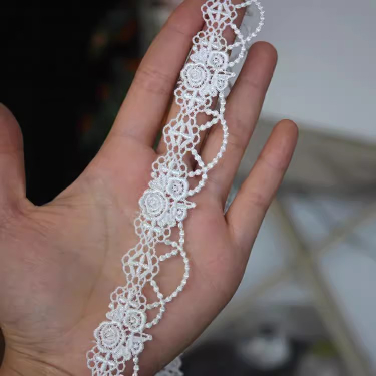 Rose Chain Hollow Lace Trim Width 2-5 cm LT0365-Lace Fabric Shop