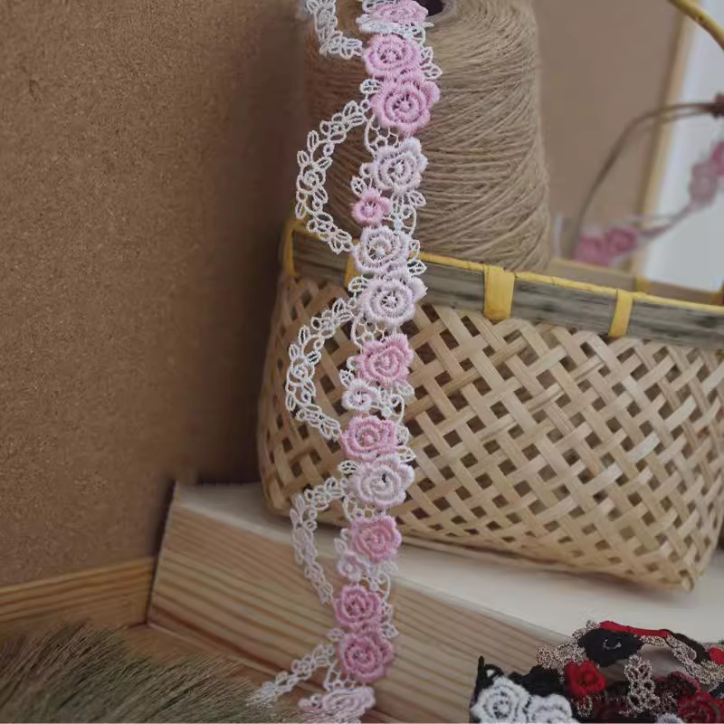 Rose Lace Fabric Trim 1 Yard Width 3.8 cm LT0470