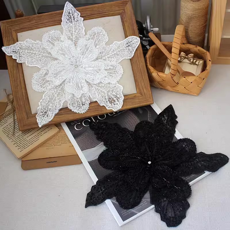 Sequin Flower Patch For DIY Dress BA0123