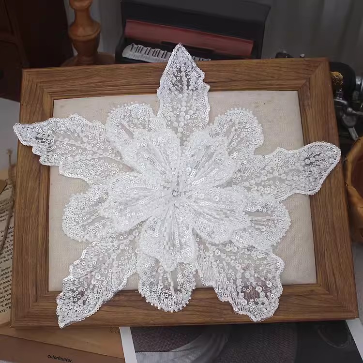 Sequin Flower Patch For DIY Dress BA0123