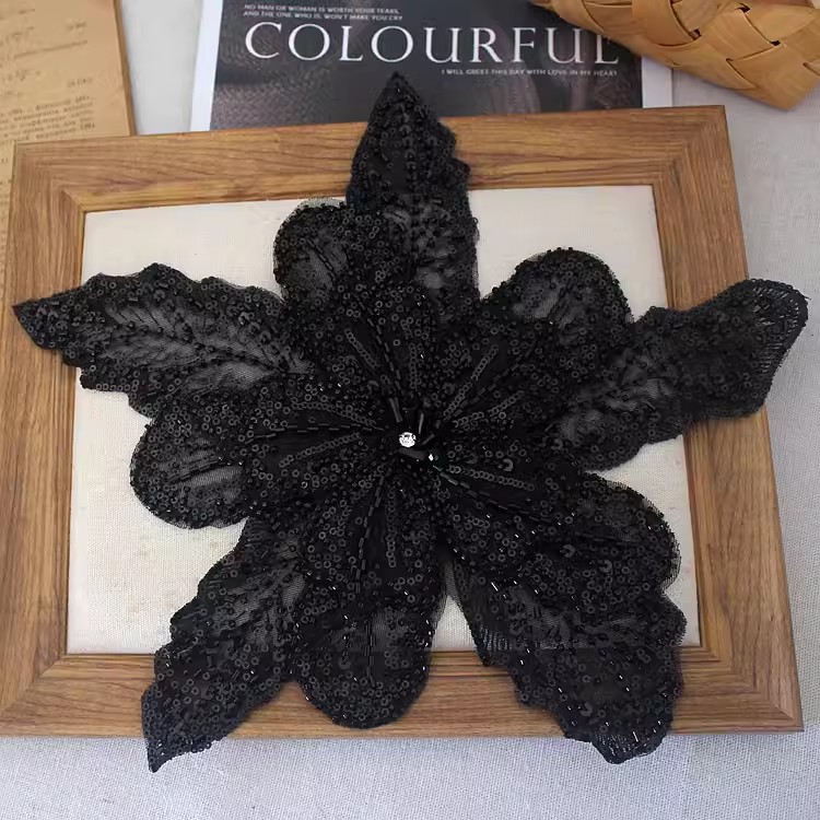 Sequin Flower Patch For DIY Dress BA0123