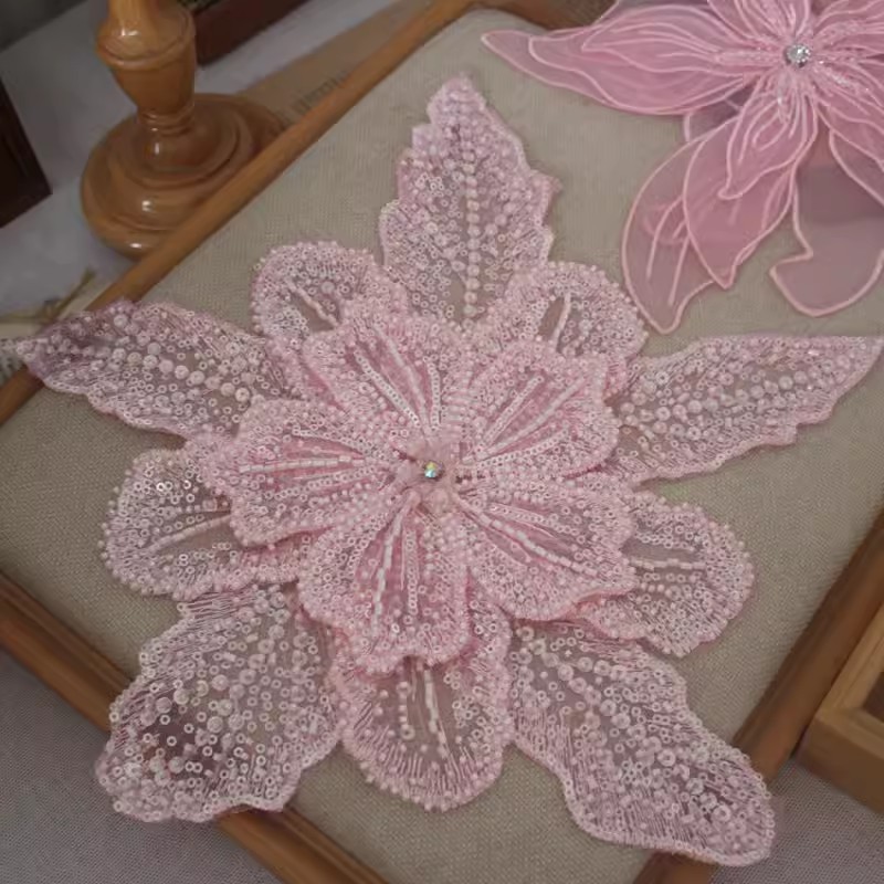 Sequin Flower Patch For DIY Dress BA0123