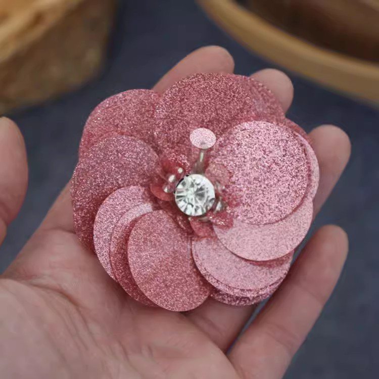 Sequins Beaded 3D Single Floral BT0029