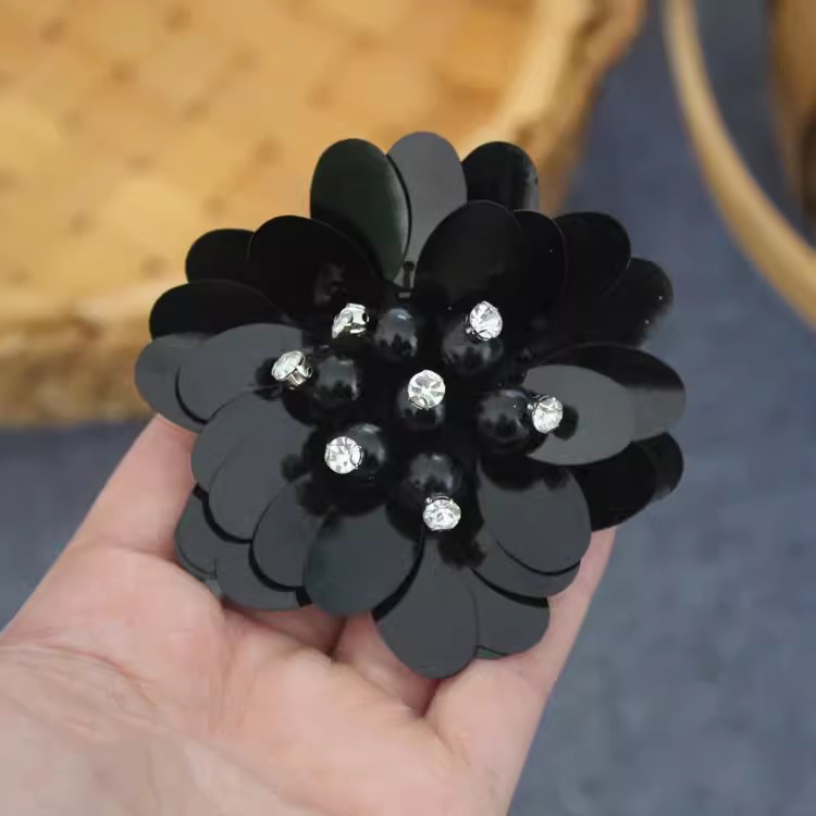 Sequins Beaded 3D Single Floral BT0029