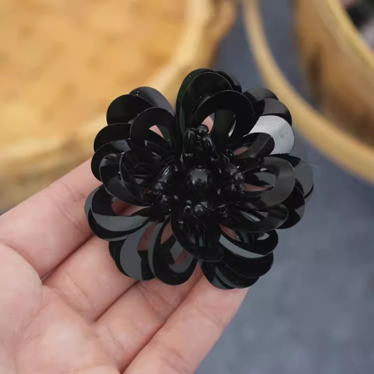 Sequins Beaded 3D Single Floral BT0029