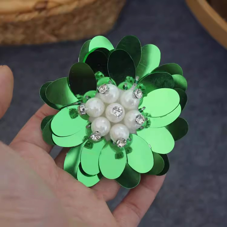 Sequins Beaded 3D Single Floral BT0029