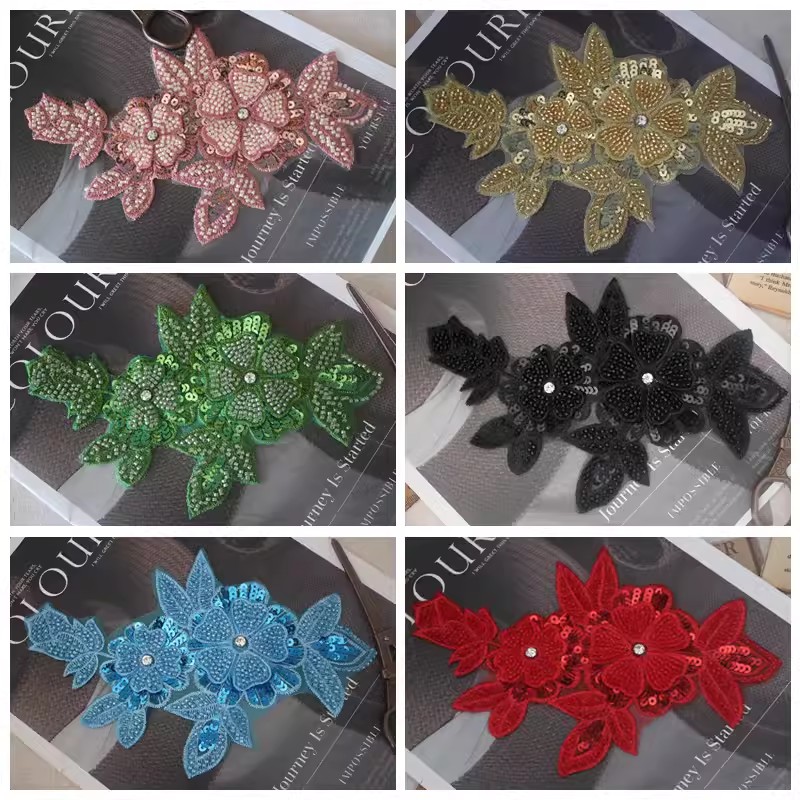 Sequins Beaded Cloth DIY Accessories BA0041