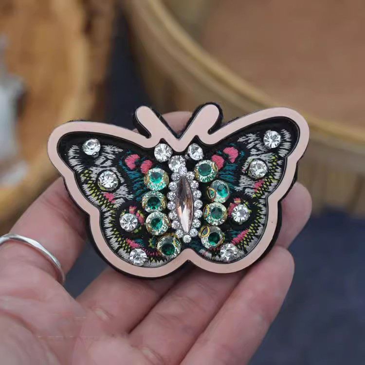 Sequins Embroidery Birds Beads Patch EA0005