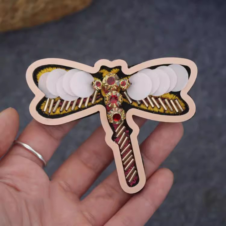 Sequins Embroidery Birds Beads Patch EA0005