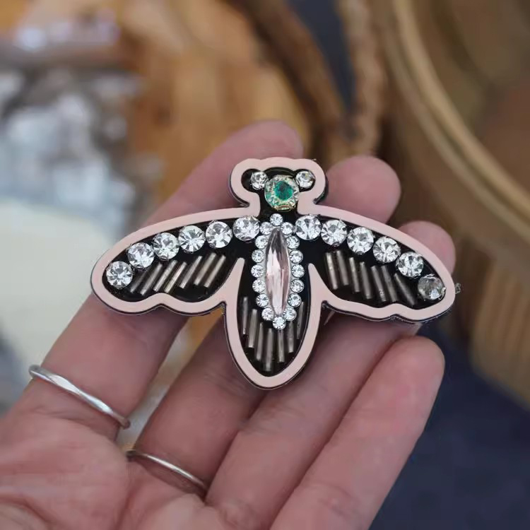 Sequins Embroidery Birds Beads Patch EA0005