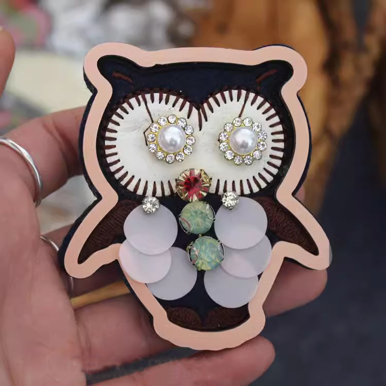 Sequins Embroidery Birds Beads Patch EA0005