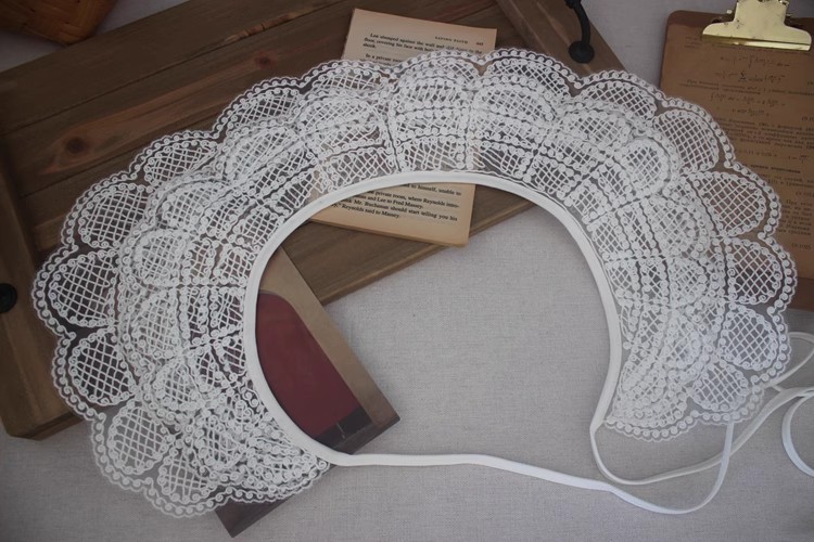 Sewing Hollow Cotton Collar Eyelet Fabric EF0067-Lace Fabric Shop
