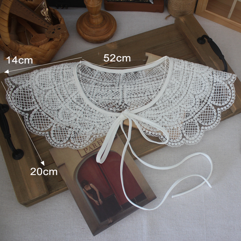 Sewing Hollow Cotton Collar Eyelet Fabric EF0067-Lace Fabric Shop