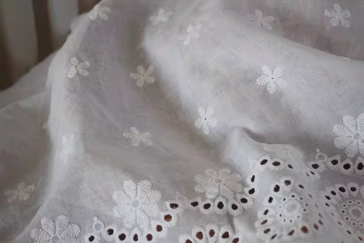 Sewing Lace Eyelet Fabric Width 27-44 cm EF0044-Lace Fabric Shop