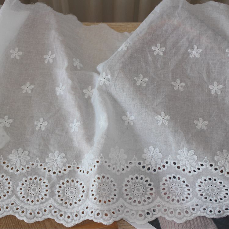 Sewing Lace Eyelet Fabric Width 27-44 cm EF0044-Lace Fabric Shop