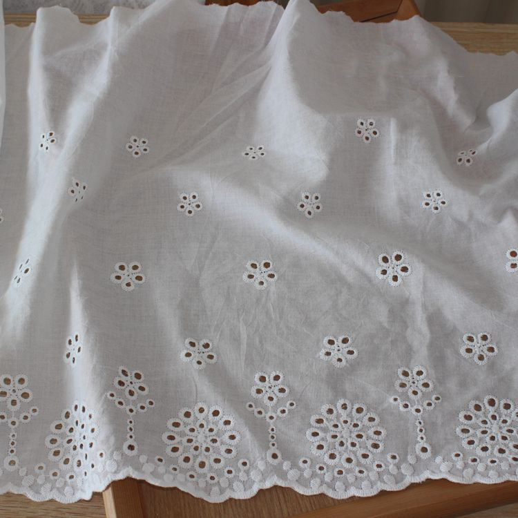Sewing Lace Eyelet Fabric Width 27-44 cm EF0044-Lace Fabric Shop