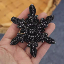 Small Black 7.5x8.3 cm