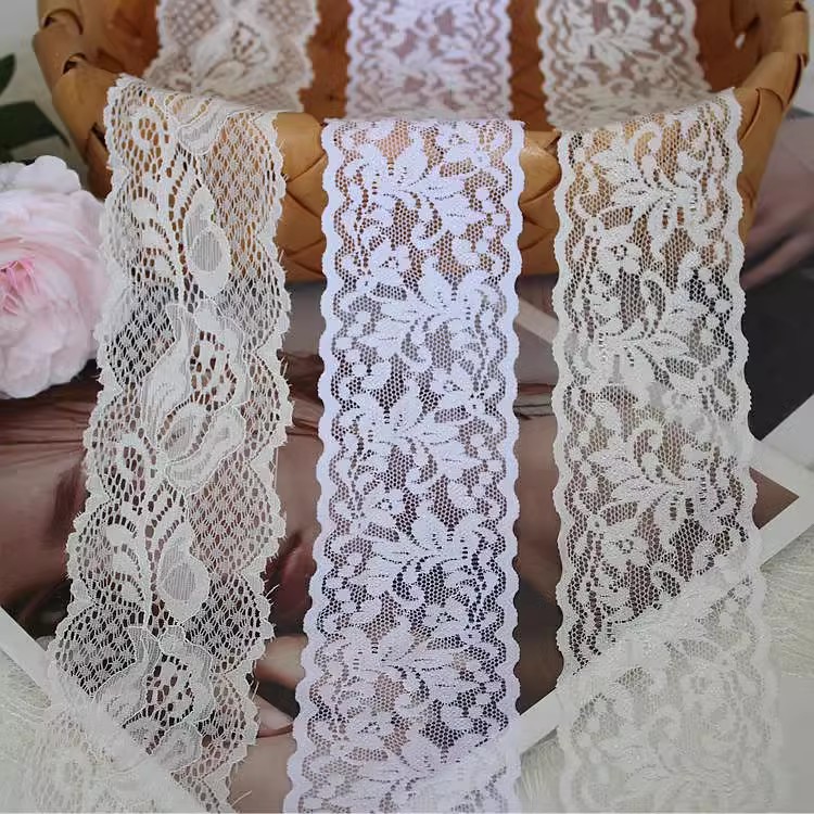 Stretch Border Lace Trimming Width 6 cm LT0389