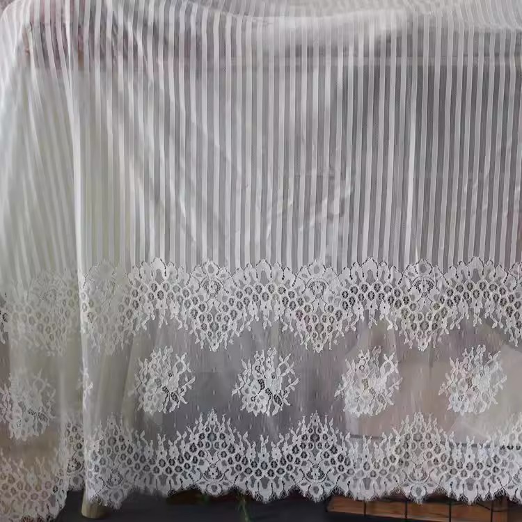 Stripe Guipure Lace Fabric Width 150 cm GL0091-Lace Fabric Shop