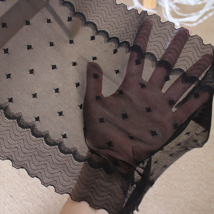 Striped Elastic Lace Trim Fabric 22-25 cm LT0413