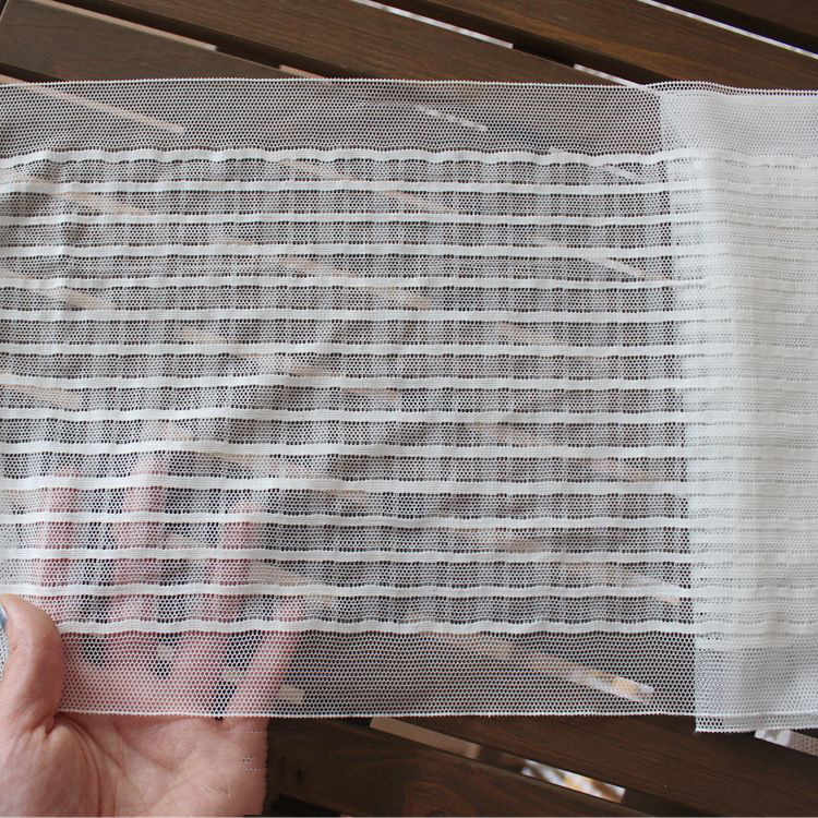 Striped Elastic Lace Trim Fabric 22-25 cm LT0413