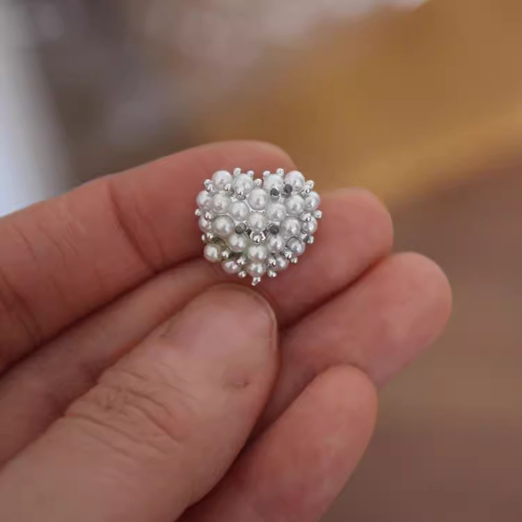 Sweater Beaded Metal Clothes Button BU0006