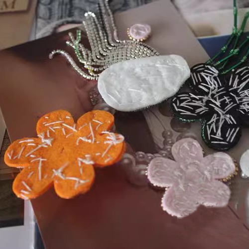 Tassel Beaded Cloth Patch Accessories BA0065