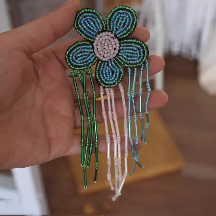 Tassel Beaded Cloth Patch Accessories BA0065