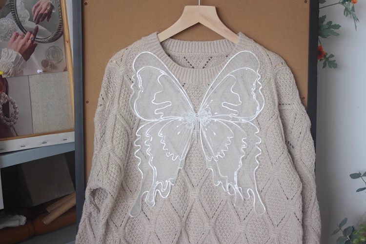 Three Layers Organza Lace Collar Fabric EF0070-Lace Fabric Shop