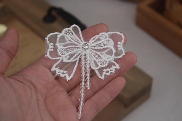 Three Layers Organza Lace Collar Fabric EF0070-Lace Fabric Shop