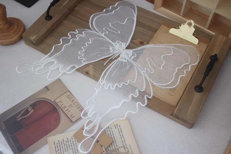 Three Layers Organza Lace Collar Fabric EF0070-Lace Fabric Shop