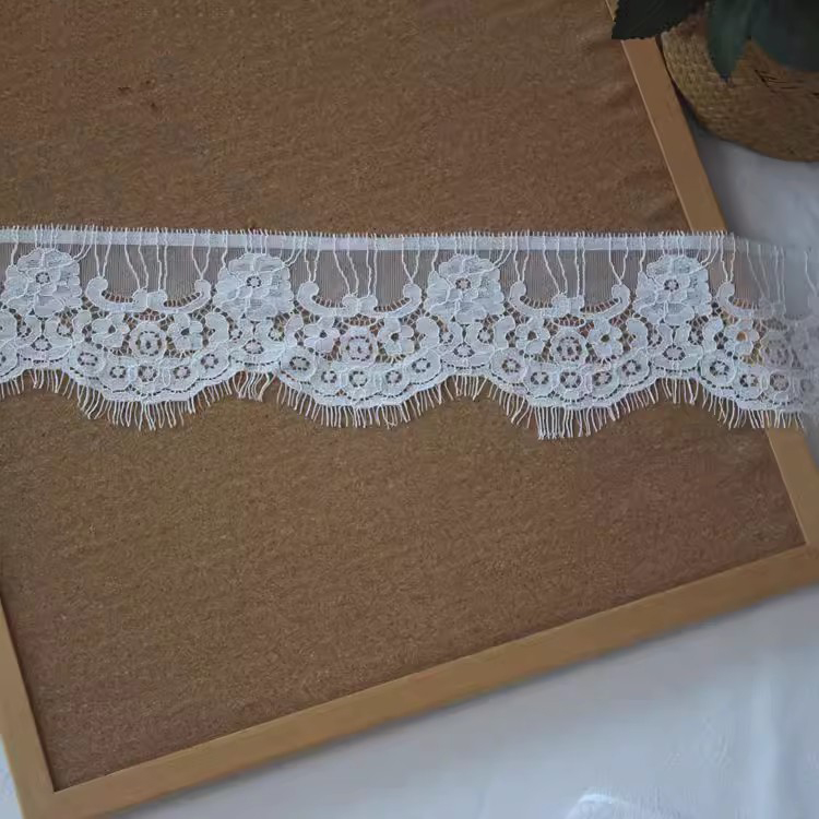 Veil Satin Trim Lace Width 9-10 cm LT0437