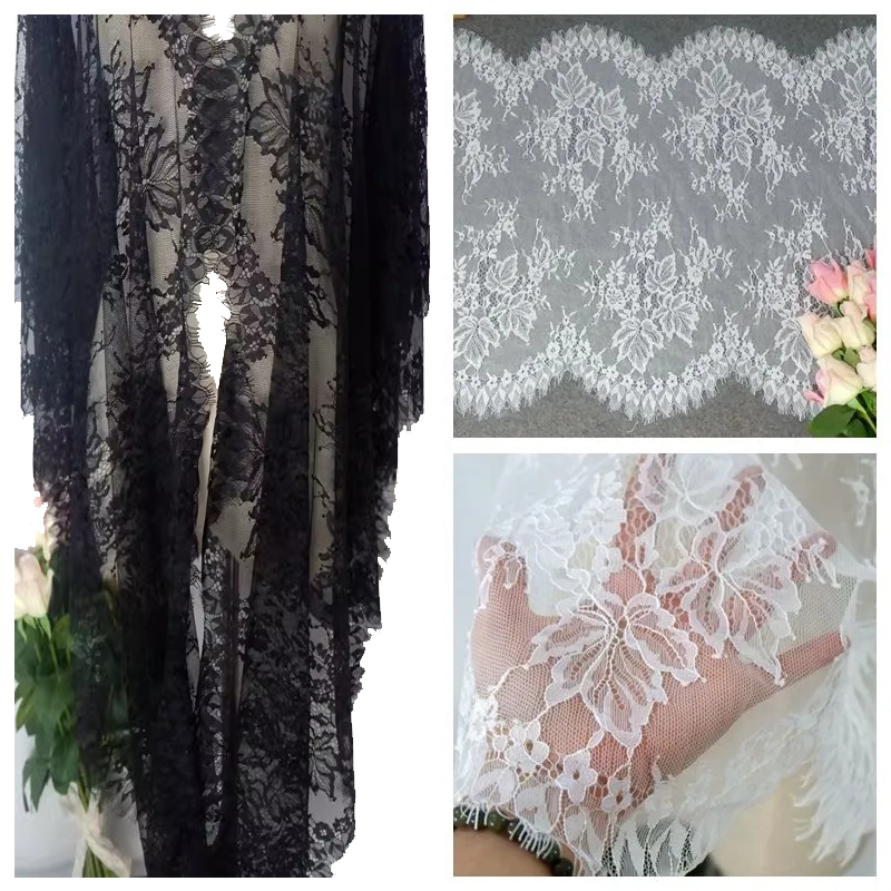 Wedding Chantilly Lace Fabric Width 50 cm CHL0080