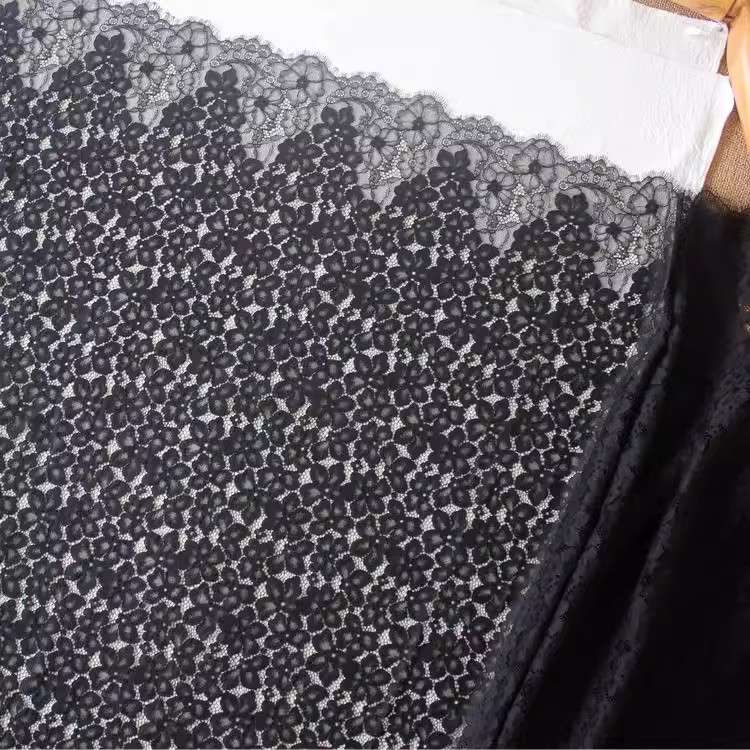 White Lace Curtains Fabric Width 150 cm GL0100