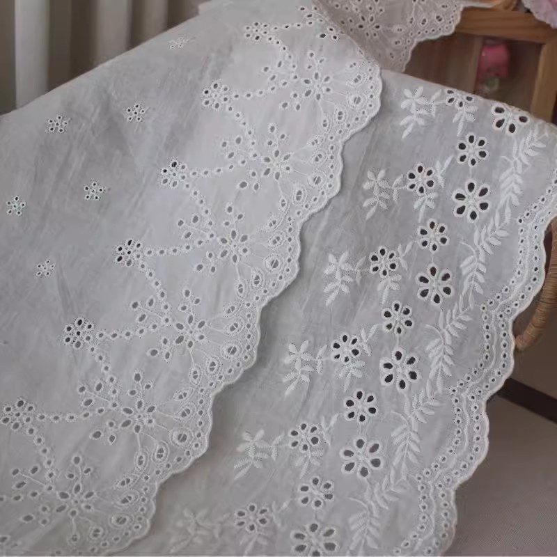 Wide Cotton Lace Trim Width 19-21 cm EF0117