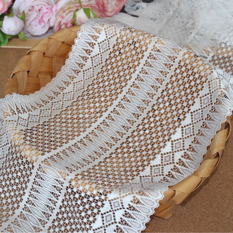 Wide Elastic Lace Trimming Width 22-24 cm LT0390