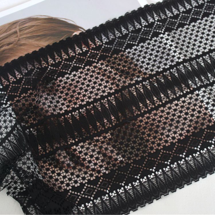 Wide Elastic Lace Trimming Width 22-24 cm LT0390
