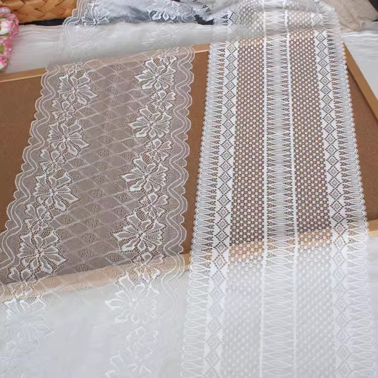 Wide Elastic Lace Trimming Width 22-24 cm LT0390