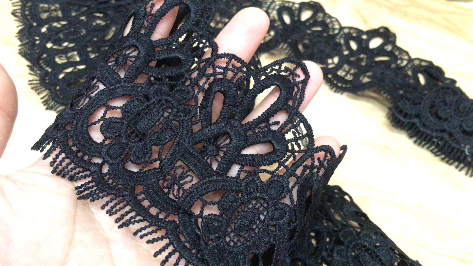 black lace fabric by the yard