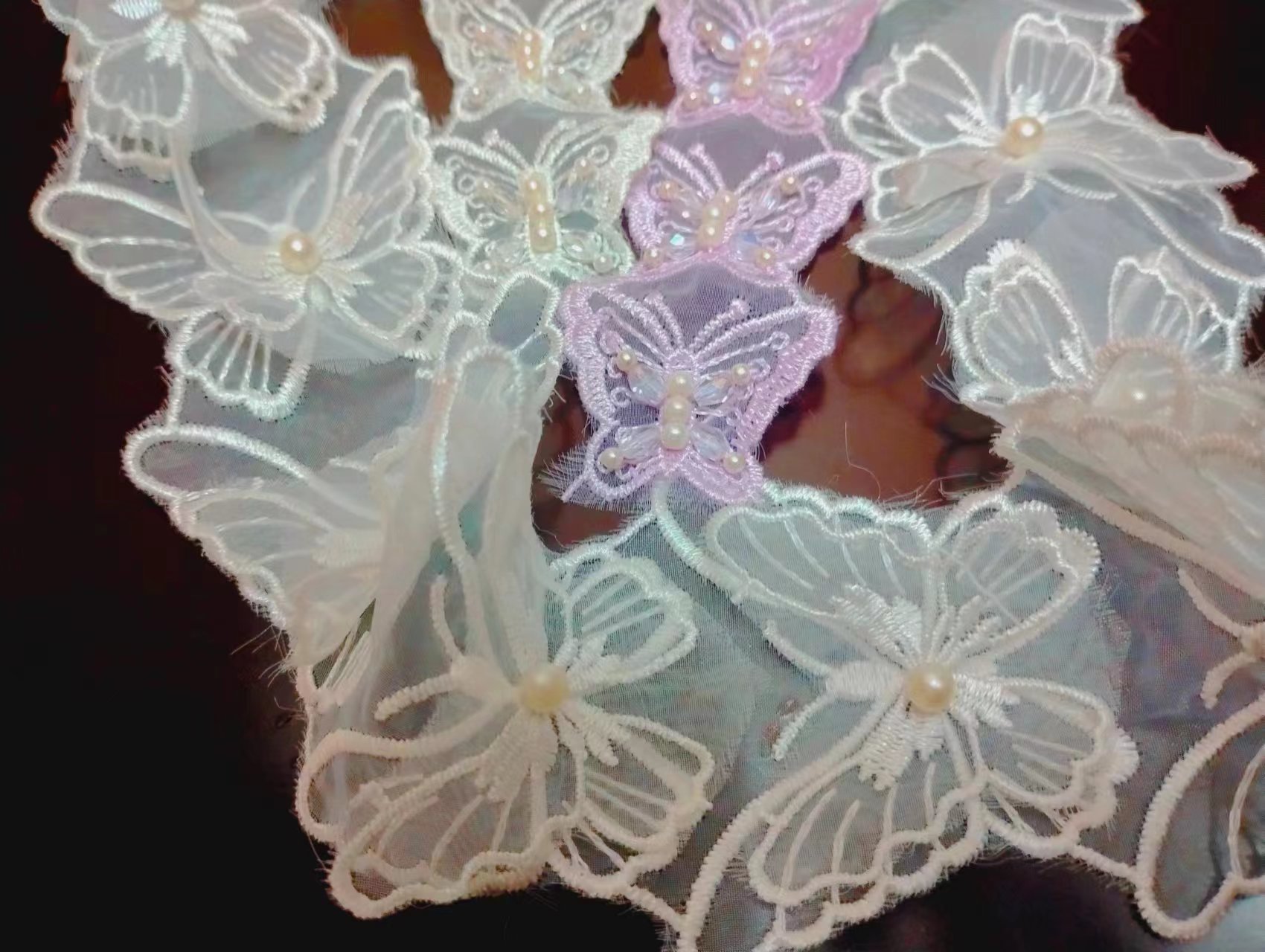butterfly lace fabric