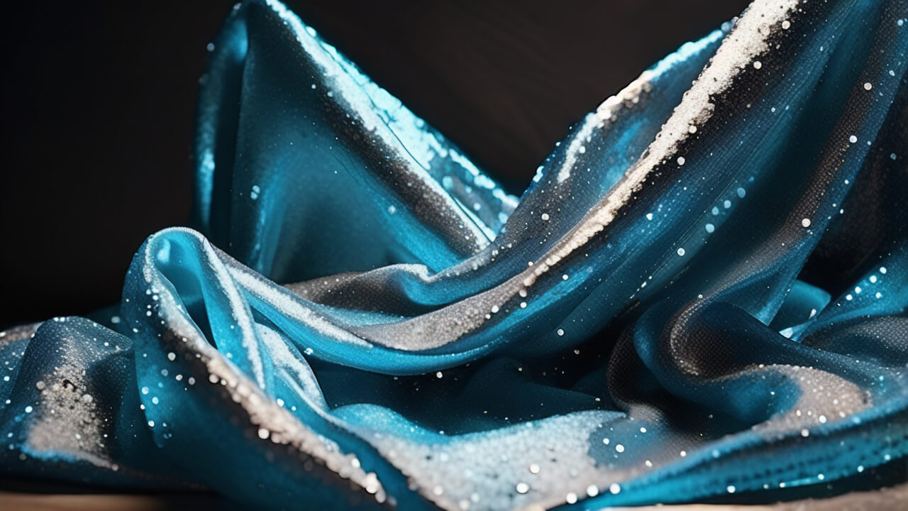 floral sequin fabric