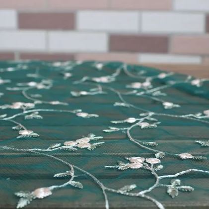Embroidery Tulle Fabric Width 130cm TF0040-Lace Fabric Shop