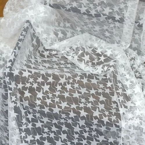 Star Stretch Tulle Width 150cm TF0044-Lace Fabric Shop