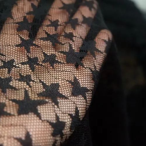 Star Stretch Tulle Width 150cm TF0044-Lace Fabric Shop