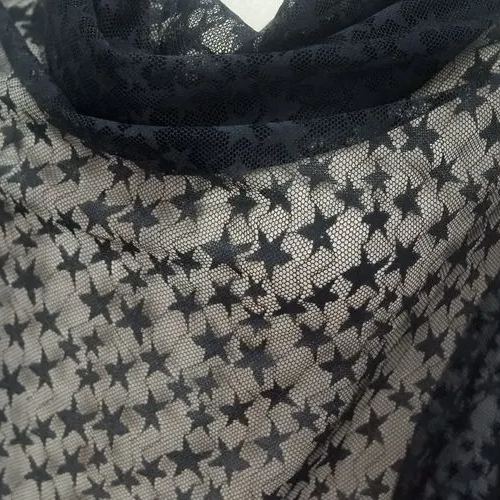 Star Stretch Tulle Width 150cm TF0044-Lace Fabric Shop