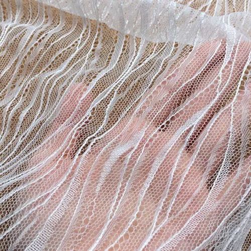 Wave Tulle Fabrics Width 150cm TF0049-Lace Fabric Shop