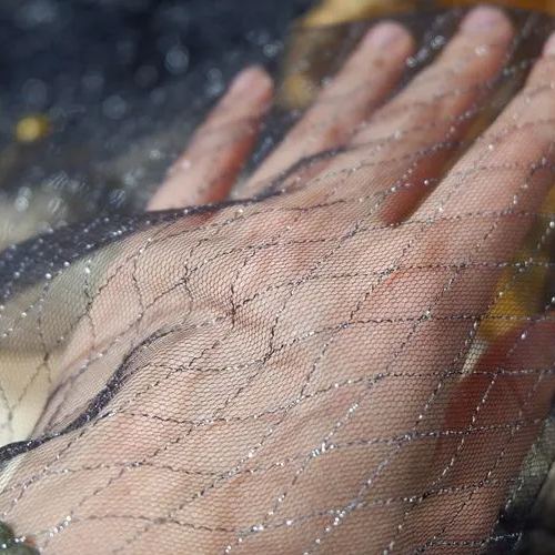 Color Shining Tulle Fabric Width 150cm TF0055-Lace Fabric Shop