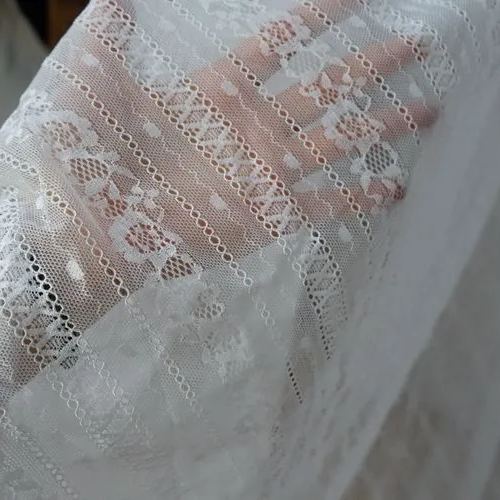 Stretch Tulle Lace Fabrics Width 150cm TF0057-Lace Fabric Shop