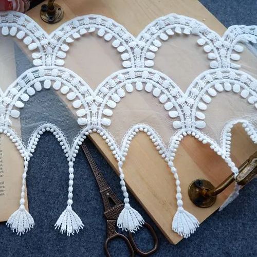 Embroidery Tulle Width 18-25 cm TF0012-Lace Fabric Shop