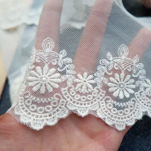 Stitching Lace Tulle Trim Width 12 cm TF0069-Lace Fabric Shop
